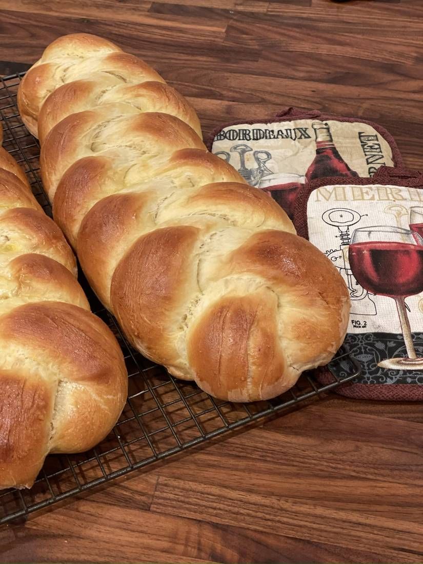 Brioche bread with butter service, plated by private chef Jackson Locklear